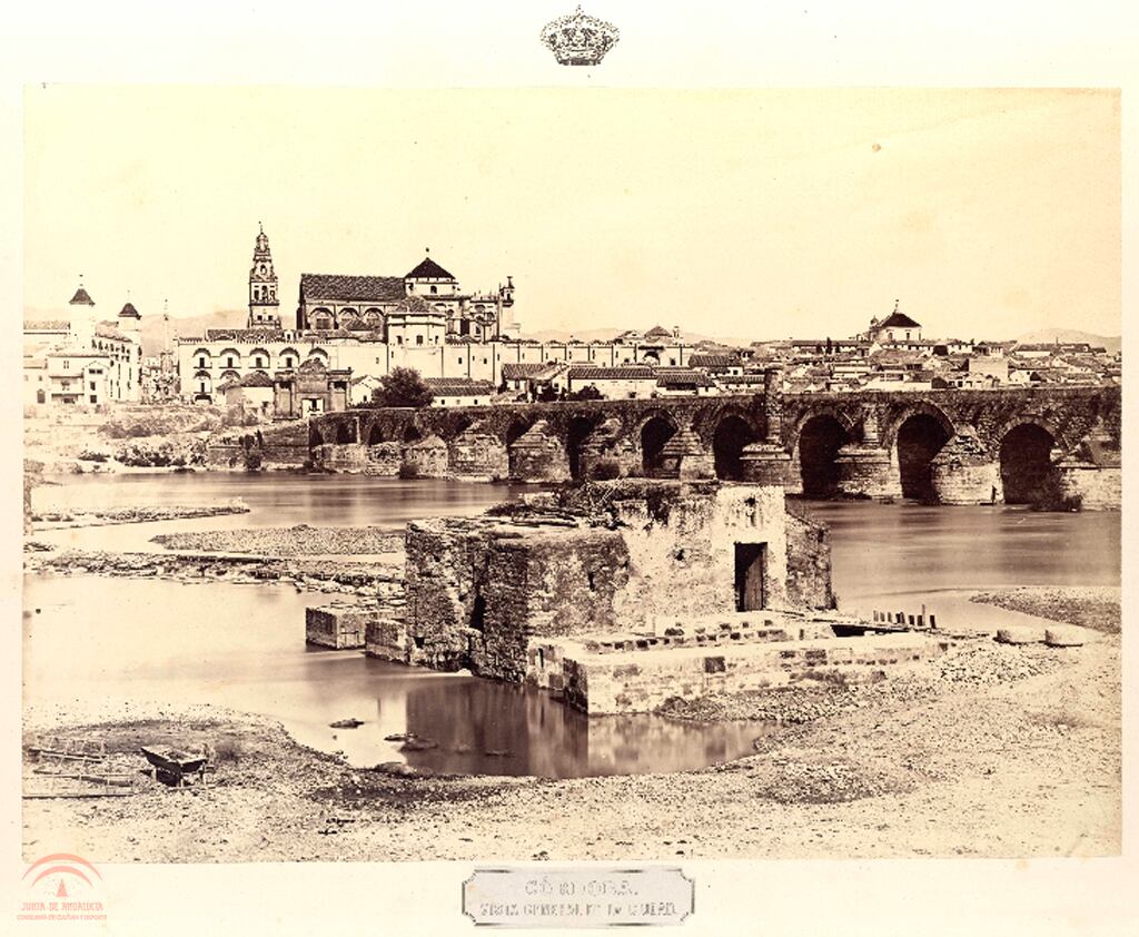Córdoba vista general de la ciudad de Charles Clifford que se muestra en el Archivo del Patronato de la Alhambra