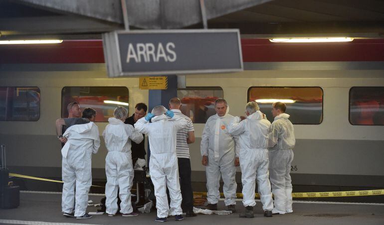 Imagen de archivo del intento de atentado en el tren Ámsterdam-París