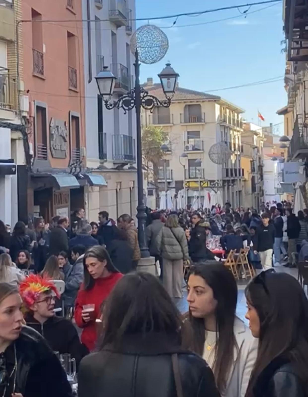 La calle Padre Huesca, a la hora del vermú y la comida del día de Nochebuena