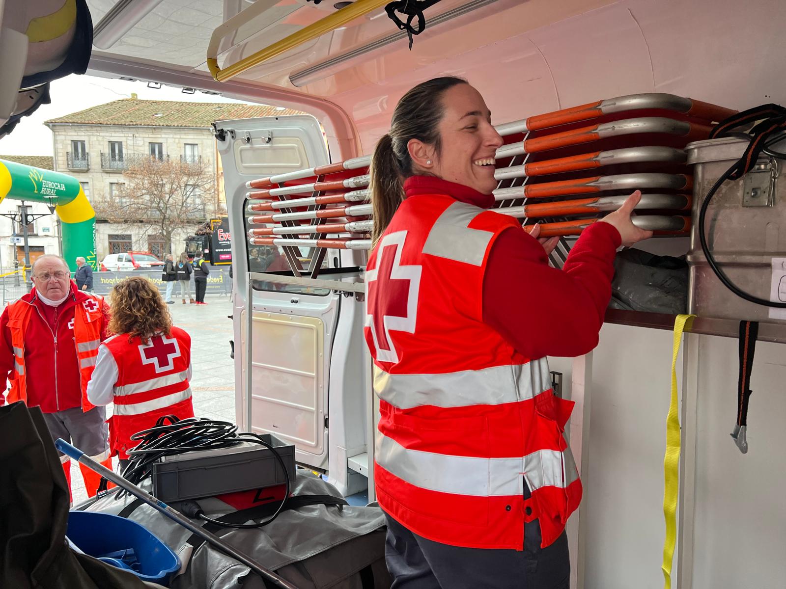 Dispositivo de emergencia de Cruz Roja en Ávila