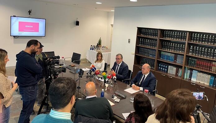 Un momento de la comparecencia