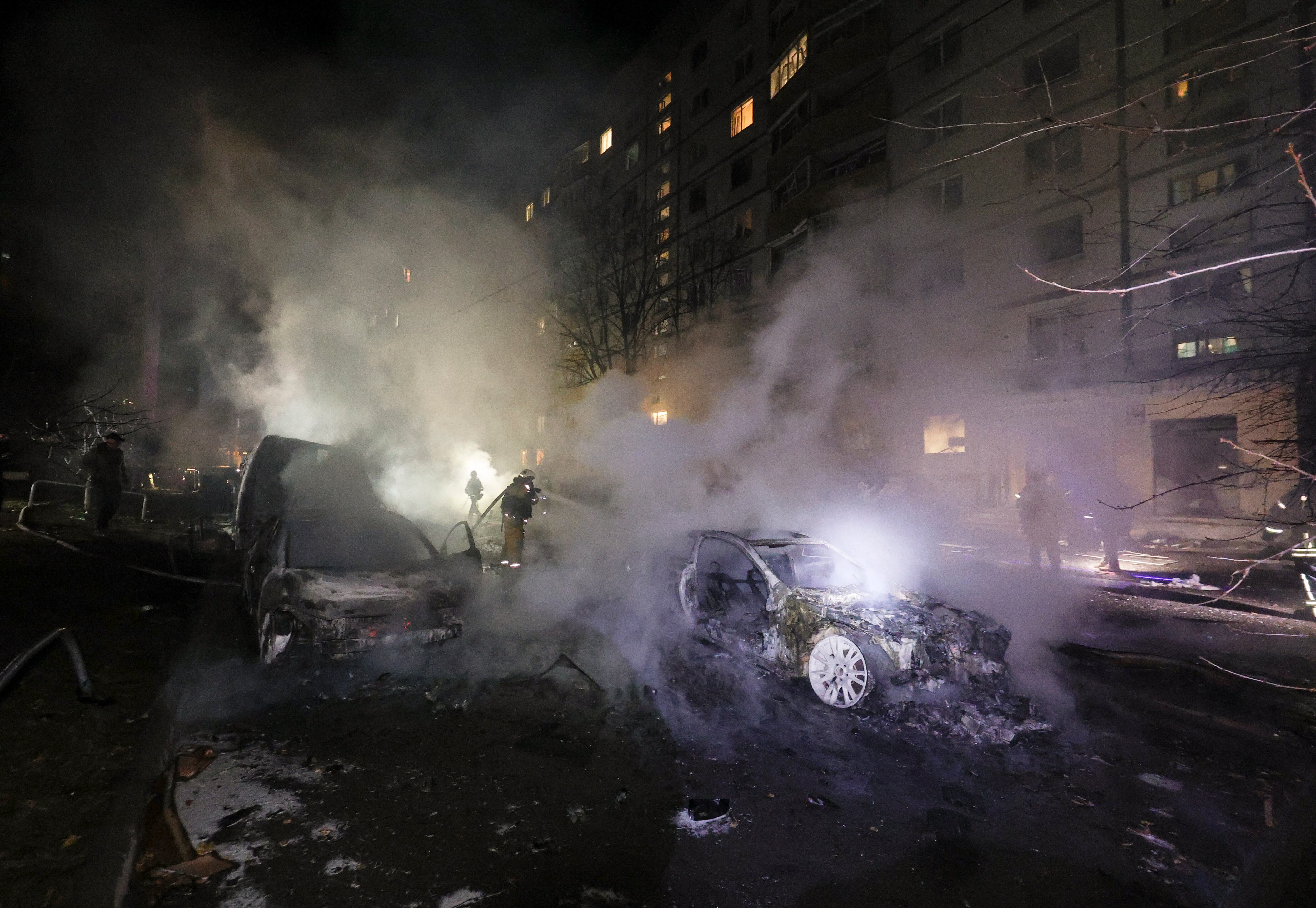 Ataque ruso en Járkov (Ucrania).