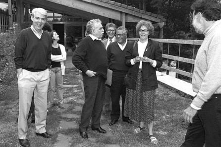 Gabriel García Márquez, en su visita a &quot;La Cristalera&quot; en 1988