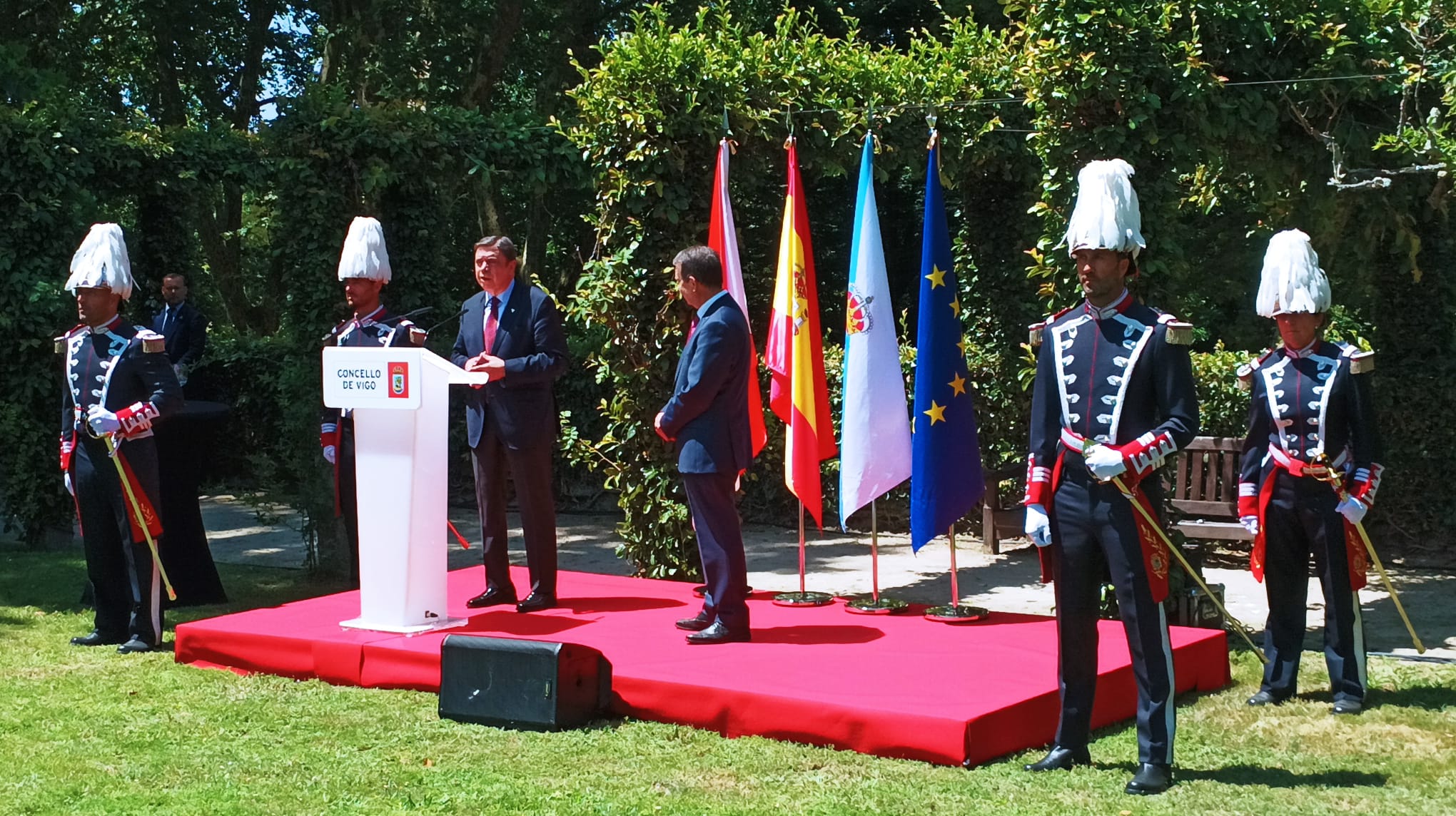 Recepción oficial del concello de Vigo a ministros y ministras UE que participan en la cumbre informal de Pesca