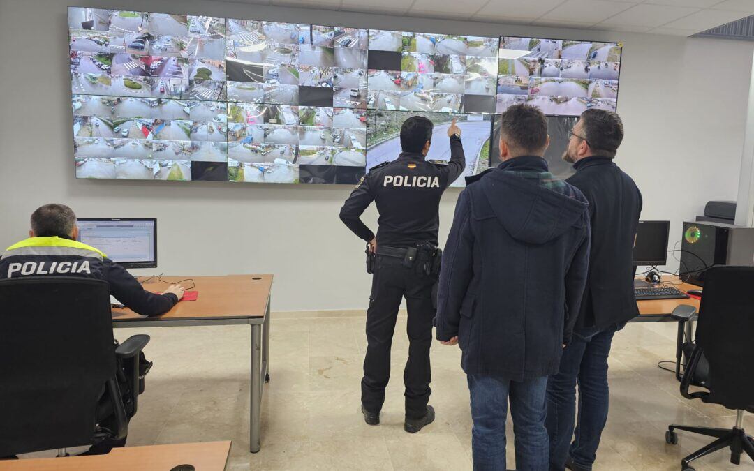 La sala de cámaras del Centro Unificado de Seguridad en San Martín de la Vega