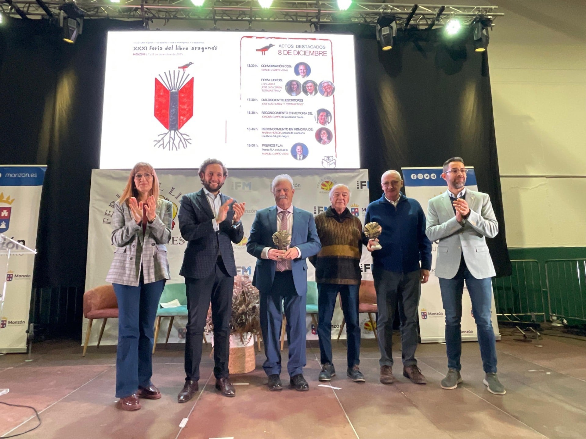 Premiados en la Feria del Libro Aragonés 2025