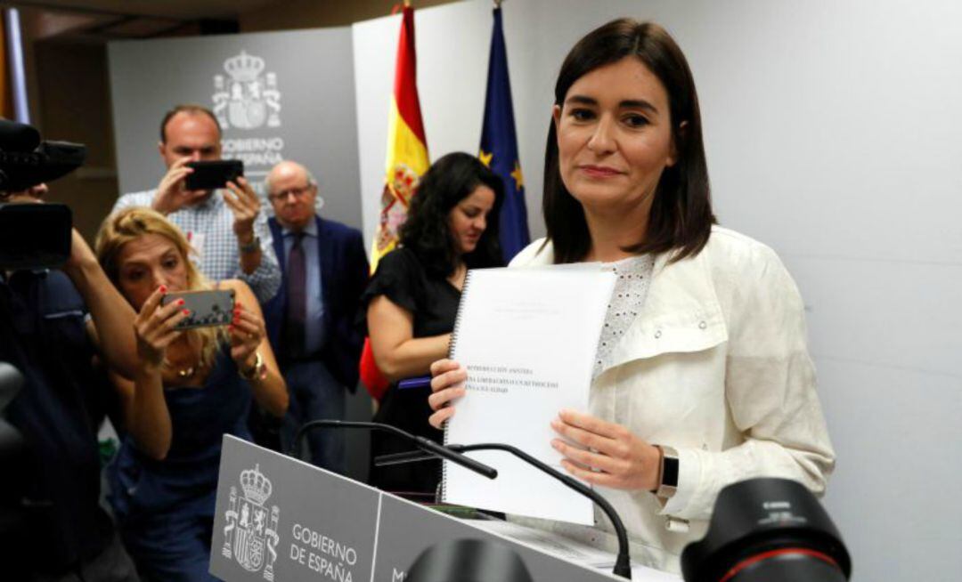 La exministra de Sanidad Carmen Montón 