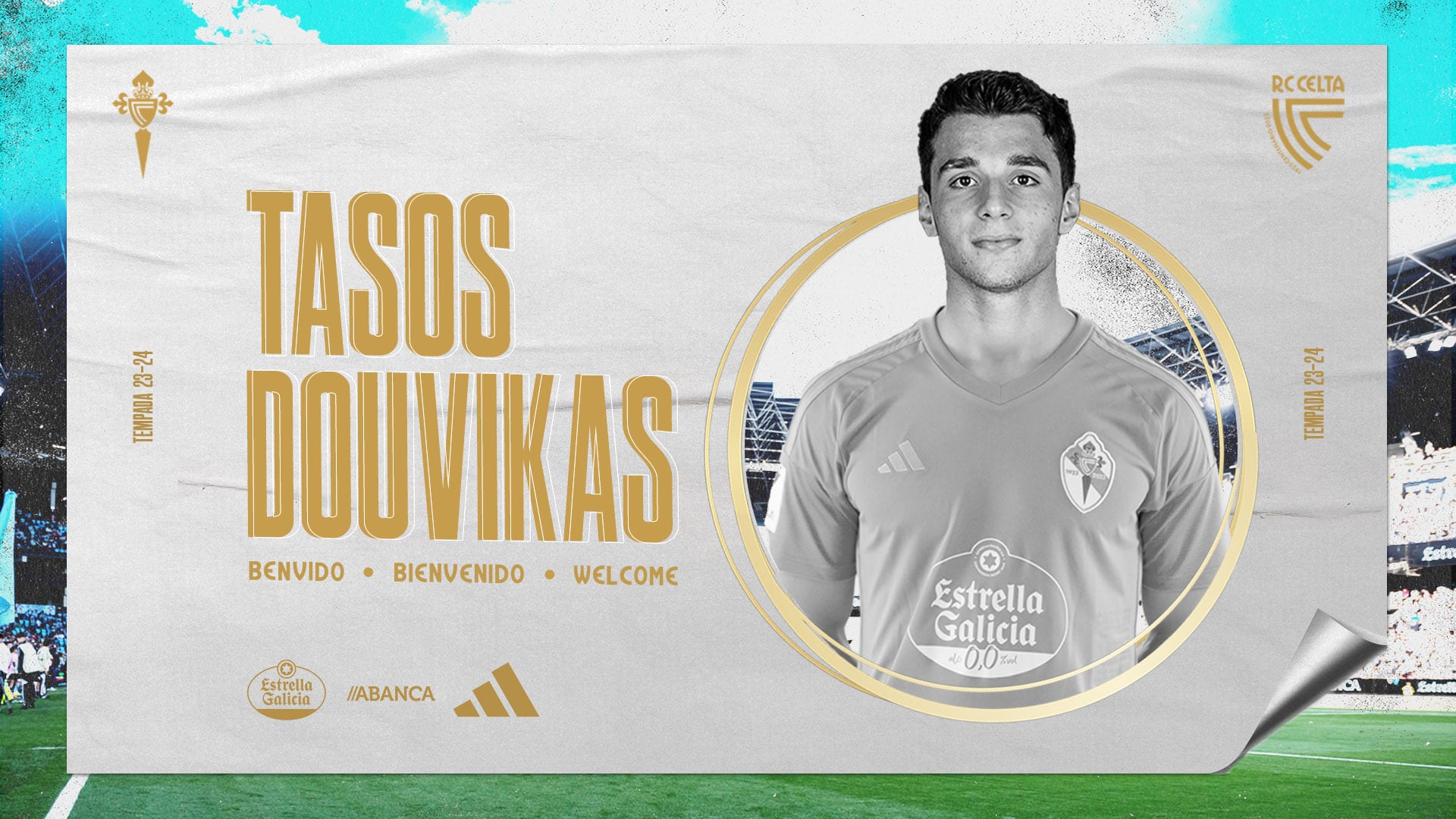 El Celta hace oficial la llegada de Tasos Douvikas