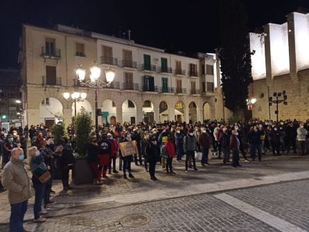 Manifestación a favor de Pablo Hasél en Gandia