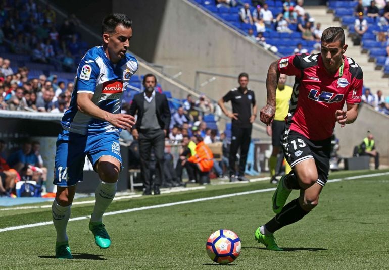 Theo, durante un partido con el Espanyol