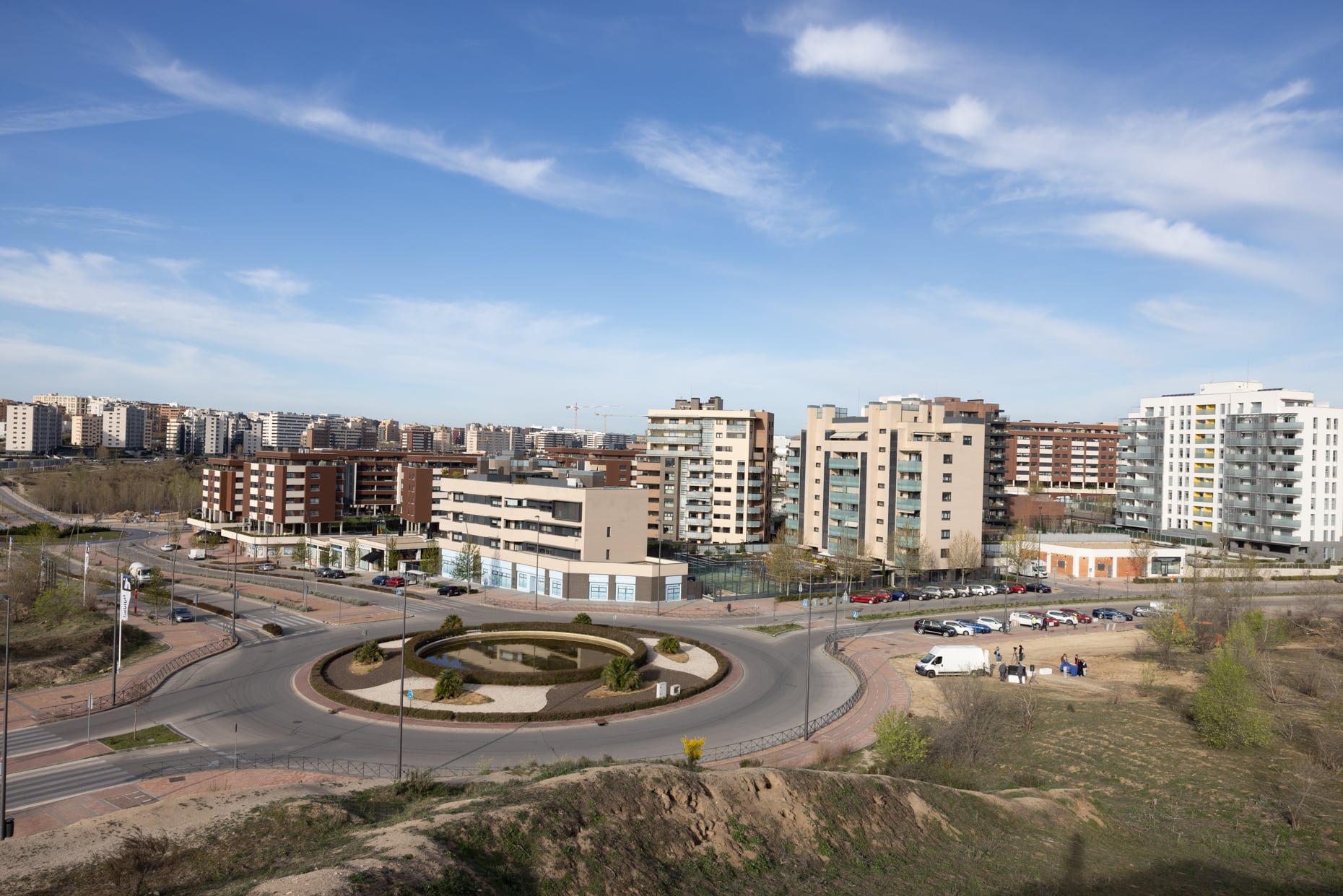 Vista aérea de la zona norte de Tres Cantos