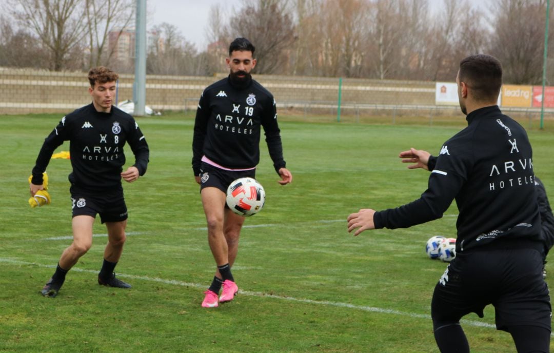 Bravo y Álvaro Juan, durante un entrenamiento