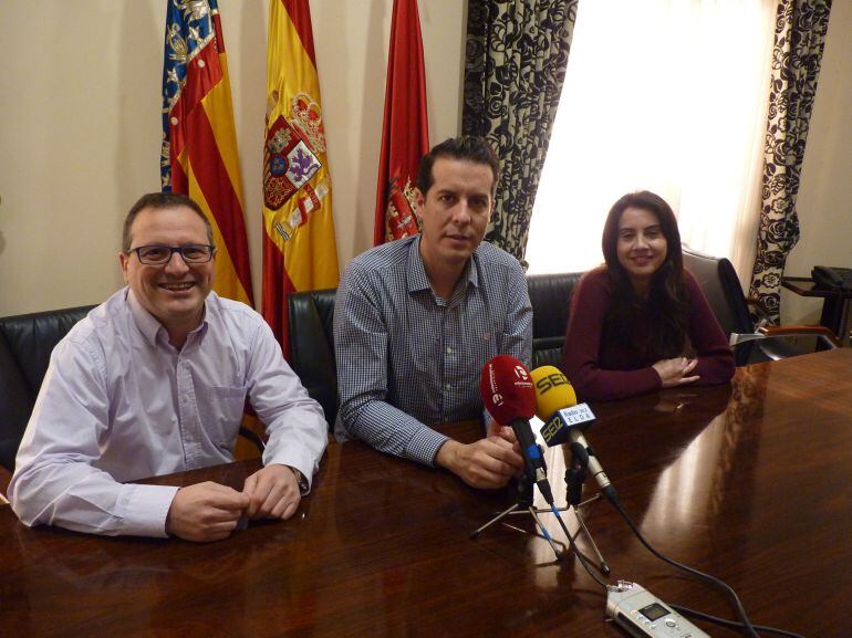 Ismael Estevan, Rubén Alfaro y Alba García 