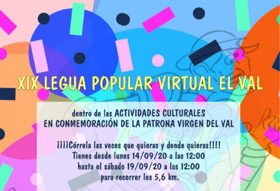 Cartel de la XIX Legua Popular de El Val de Alcalá de Henares. 