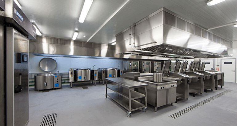 Cocina central de Serunión en Madrid