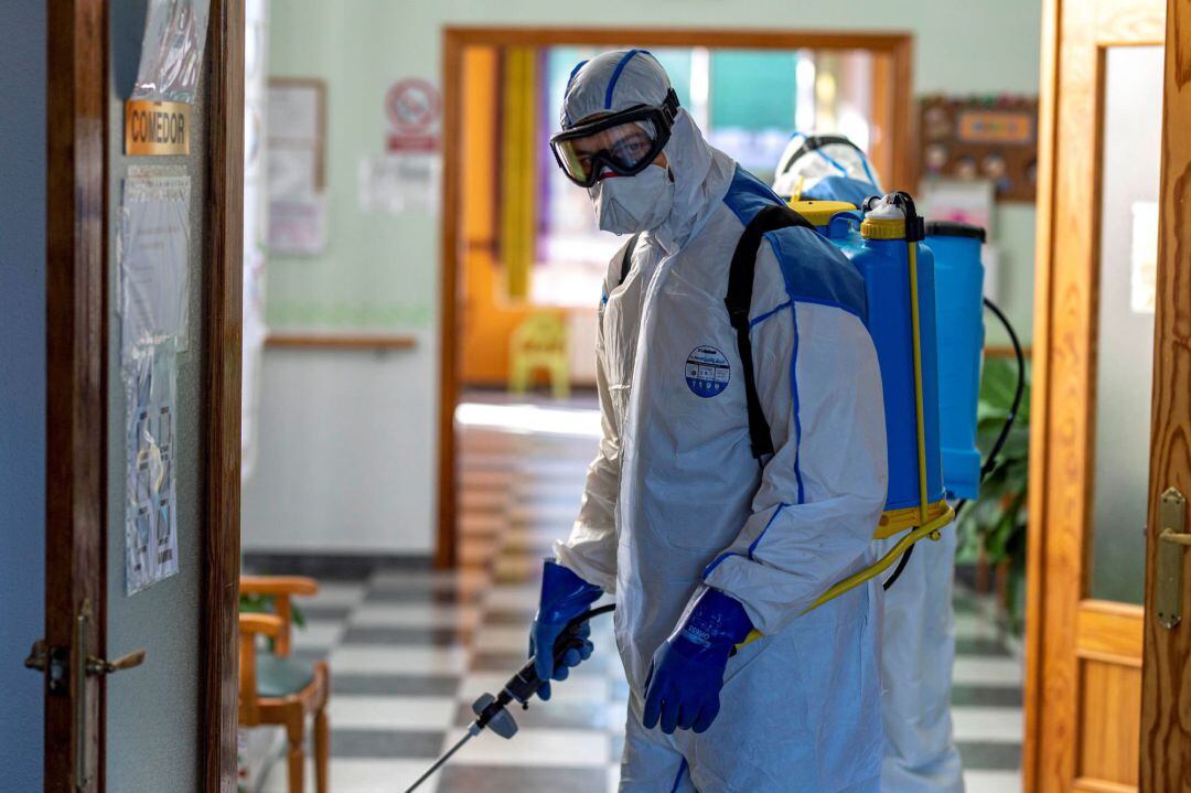 Desinfección de una residencia de mayores