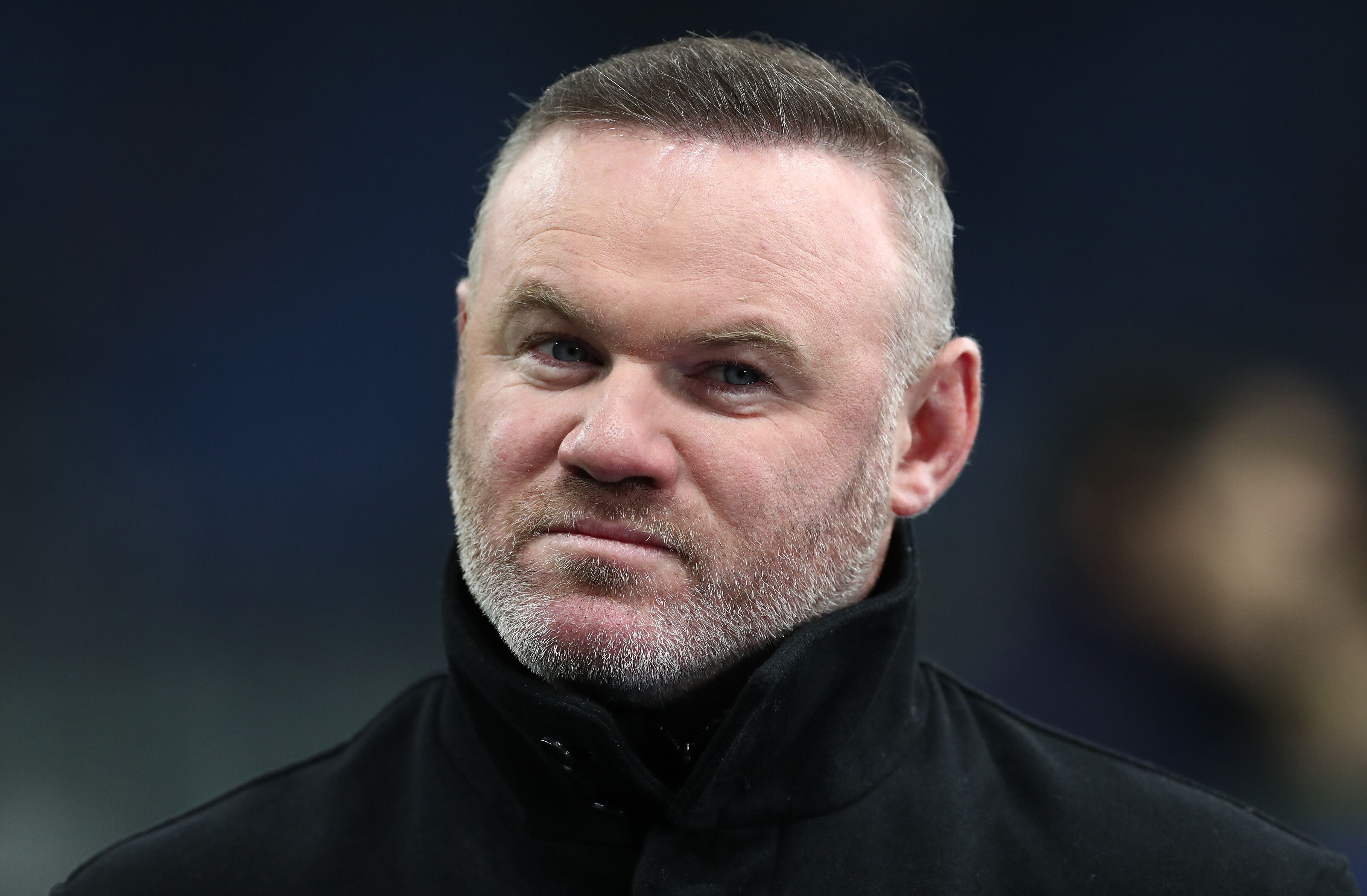 Wayne Rooney como comentarista en un partido de Champions League