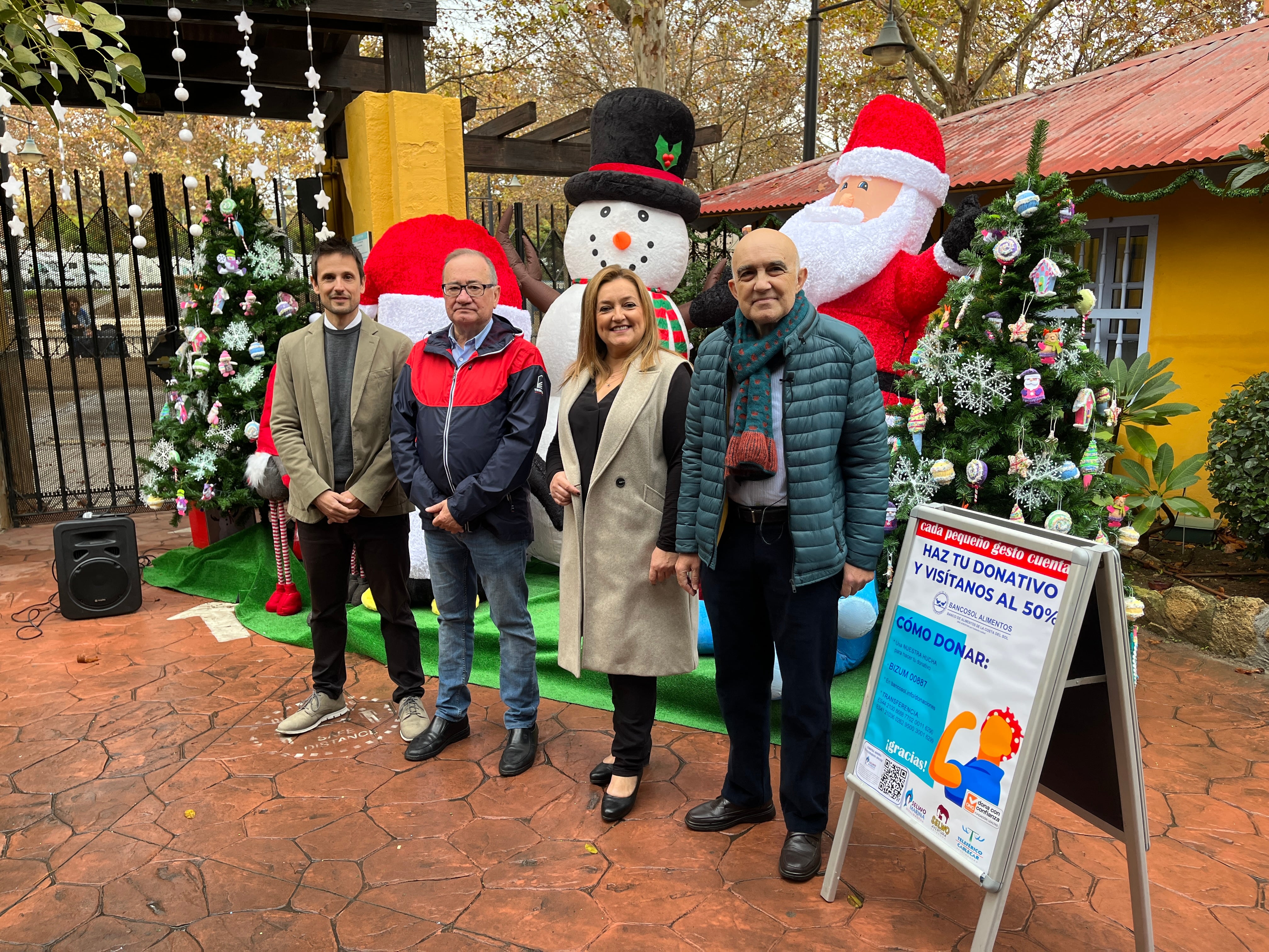 Un momento de la presentación de la campaña de Navidad en Selwo