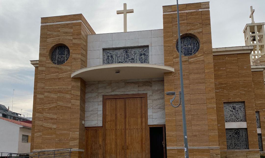 Iglesia de El Salvador, en Jaén capital, cerrada este domingo 15 de marzo.