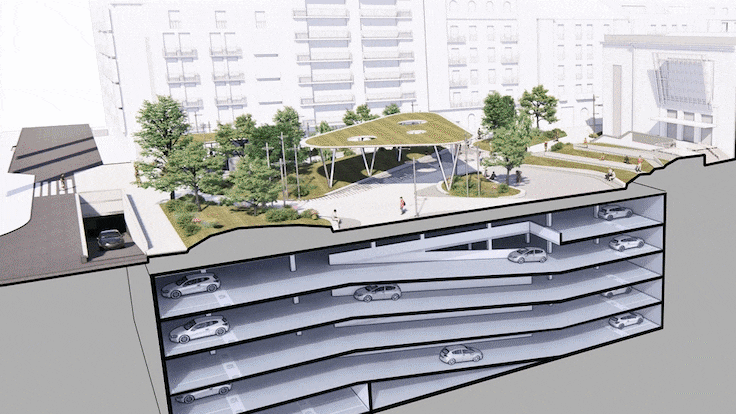 Nora Abete, concejal de Movilidad, sobre las obras de transformación de la plaza del Ensanche