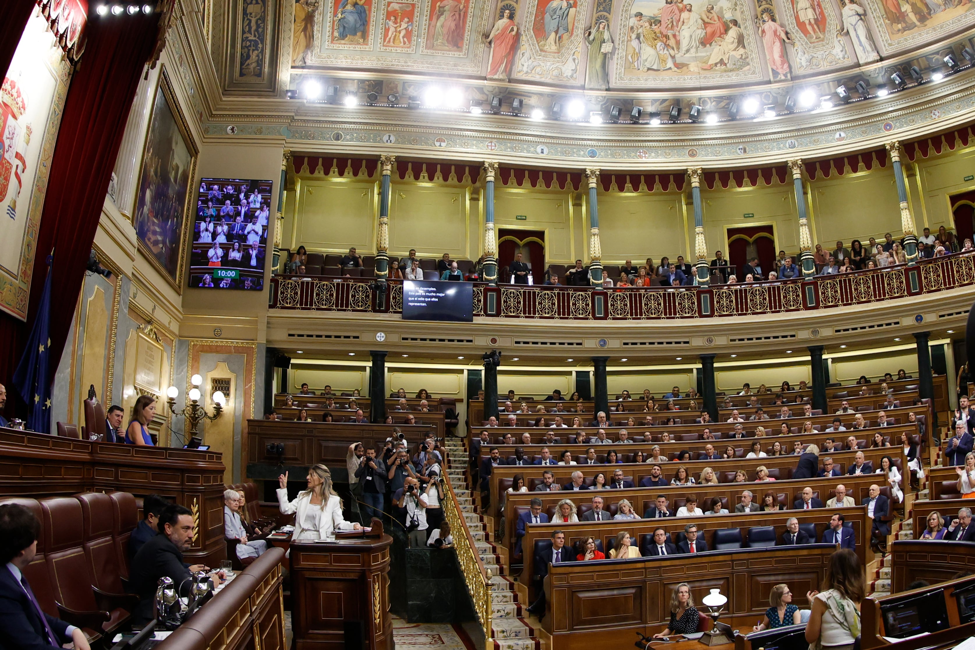 Vista del hemiciclo. EFE/ Javier Lizón