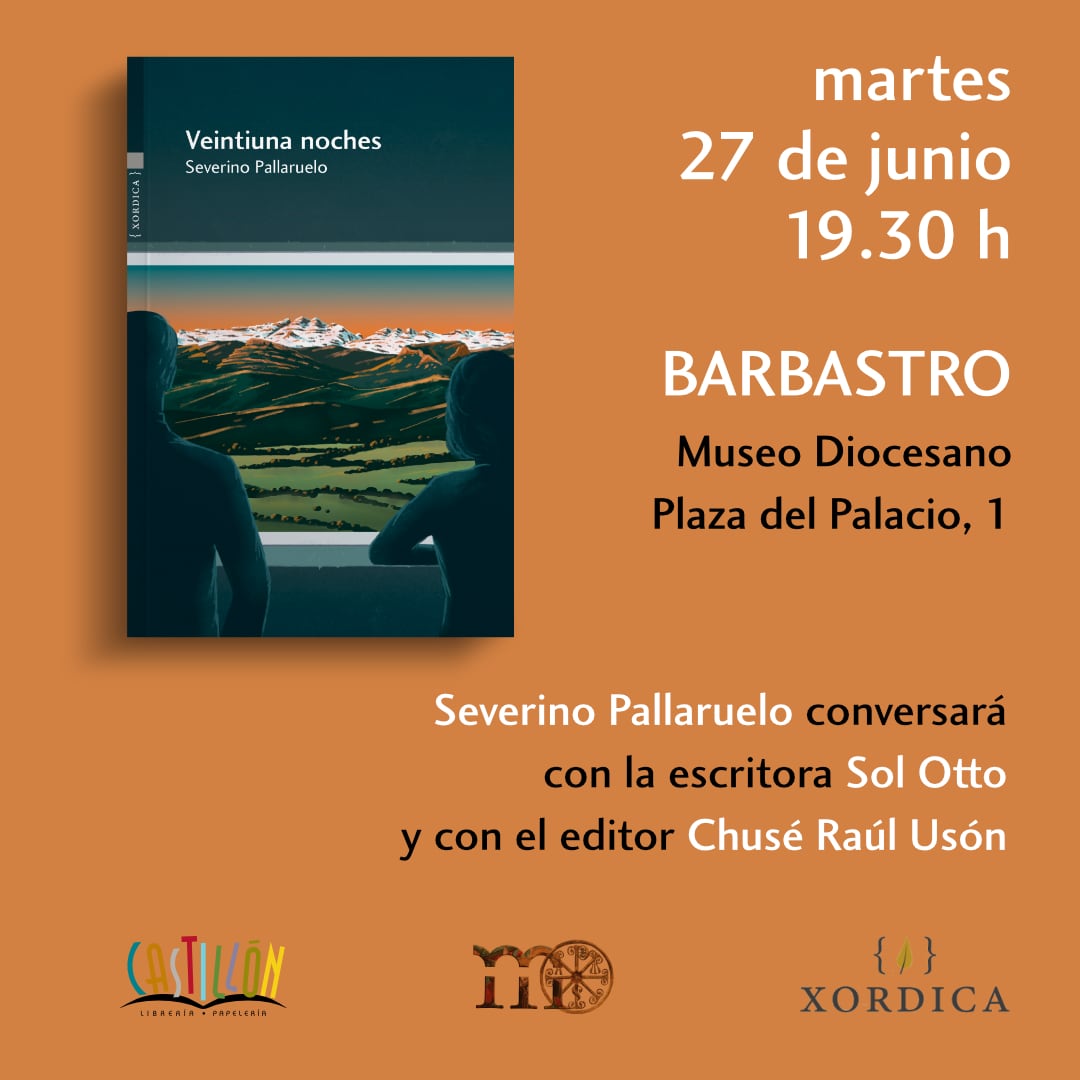 Veintiuna noches, la nueva novela de Severino Pallaruelo se presenta en Barbastro