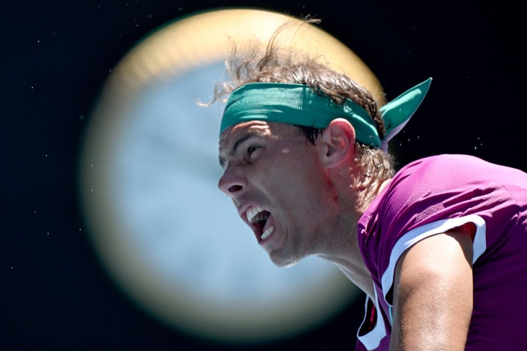 Rafael Nadal, durante el partido contra Denis Shapovalov.