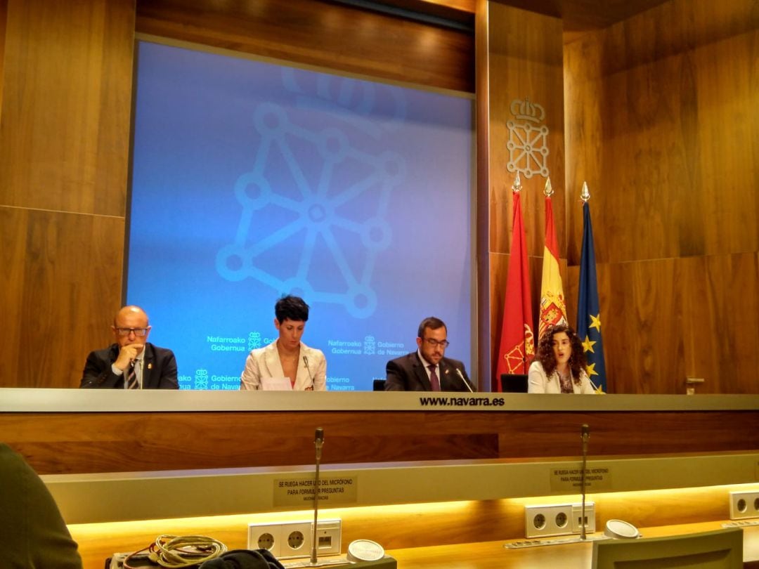 Carlos Gimeno, Elma Saiz, Javier Remírez y Amaia Goñi