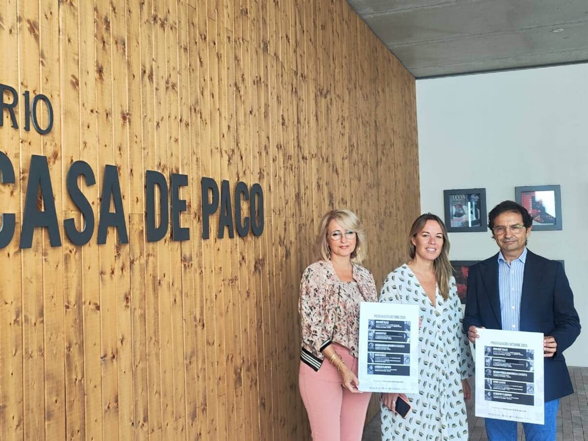 Presentada la programación del mes de octubre en el 'Paco de Lucía' de Algeciras