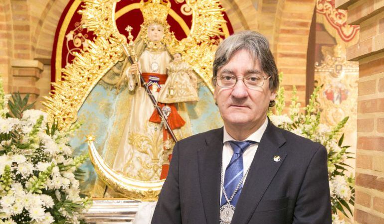 Manuel Cobo Medina, presidente de la cofradía matriz de la Virgen de Alharilla