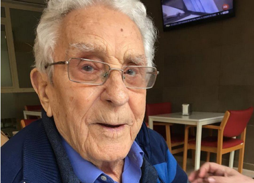 Antonio, paciente con coronavirus que supera la enfermedad con 98 años