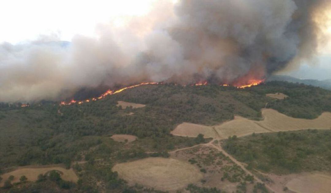 Incendio en la Sierra de Elche