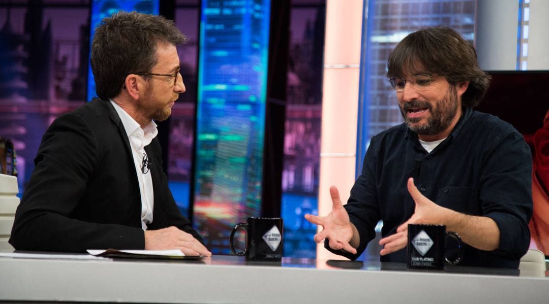 Jordi Évole durante una entrevista en El Hormiguero.