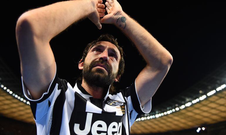 Andrea Pirlo, en su adiós como jugador de la Juventus.