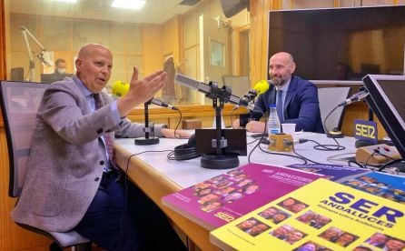 Instante de Ser Andaluces con Javier Imbroda y Monchi en los estudios de Radio Sevilla