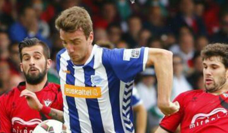 Barreiro, que marcó el gol copero de Soria, contra el Mirandés el pasado año.