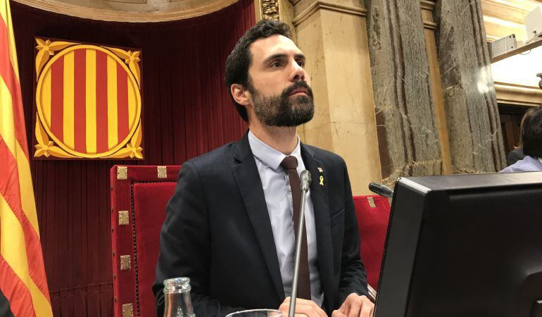 El presidente del Parlament, Roger Torrent