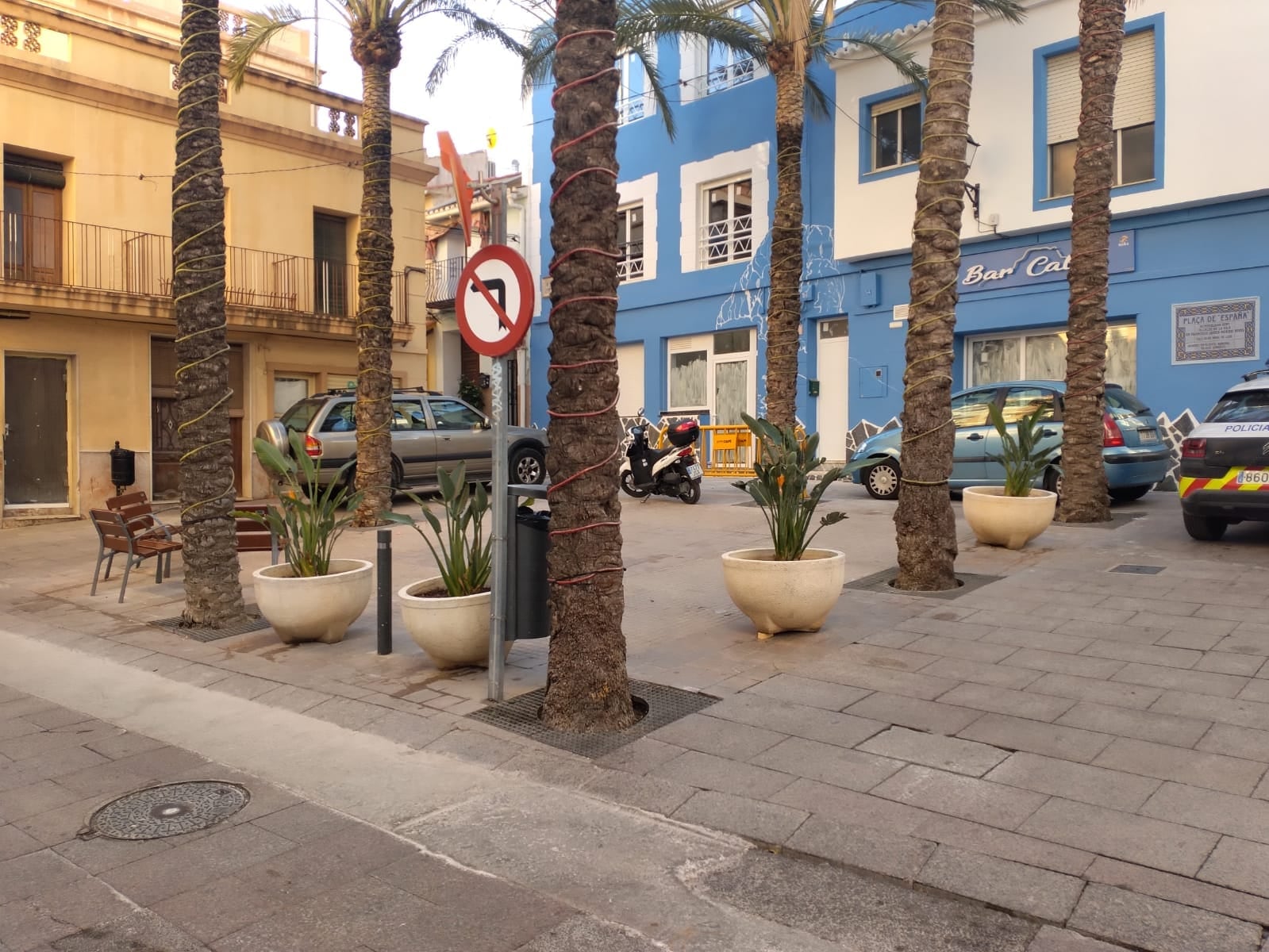 Plaza de España, casco histórico de Calp.