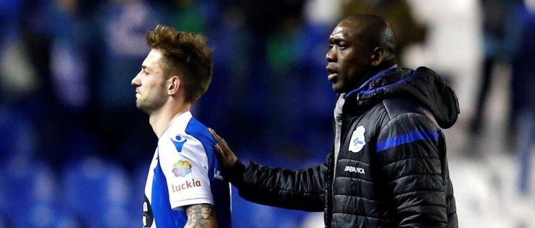 Seedorf y Cartabia, al finalizar el partido