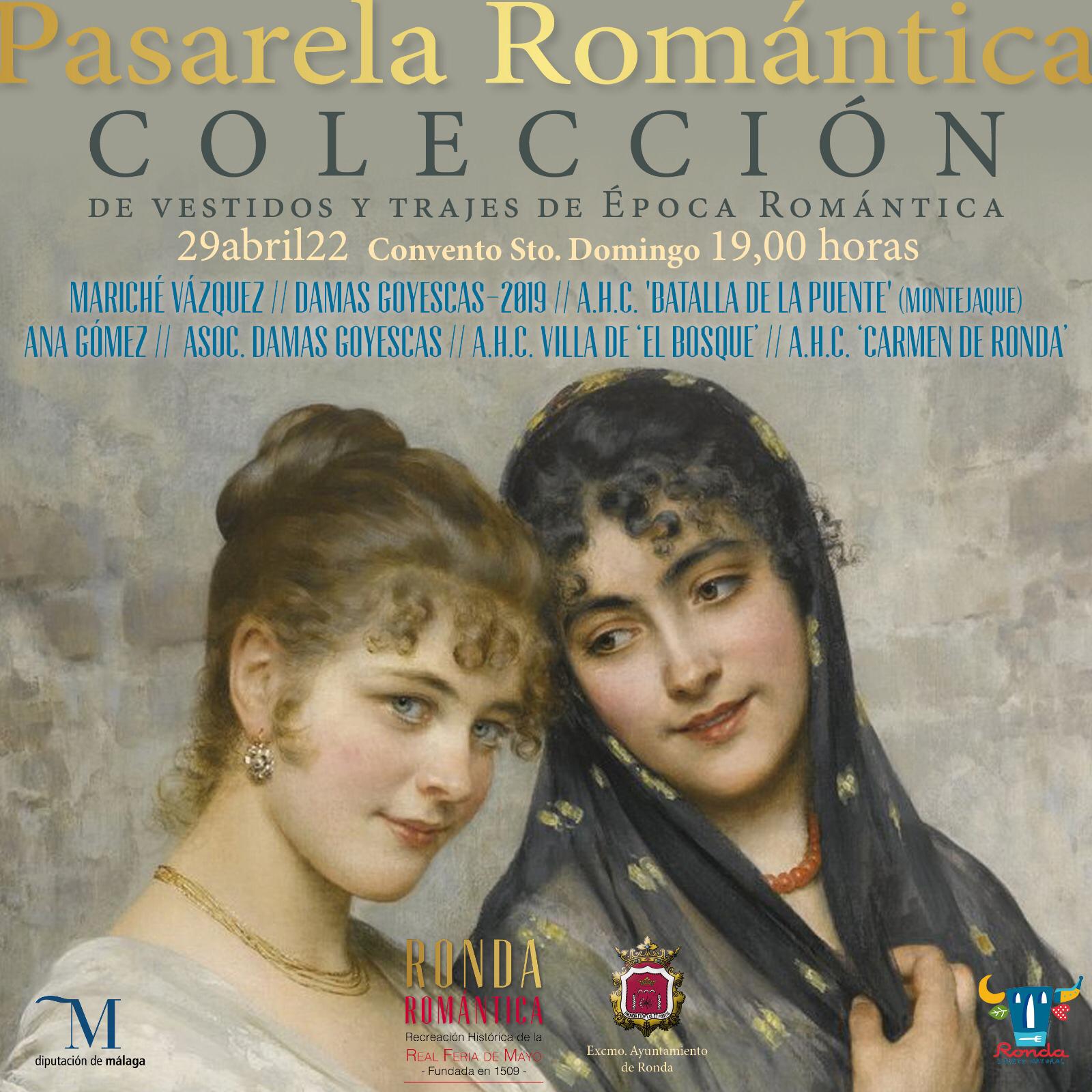 Cartel anunciador de la Pasarela Romántica de Ronda