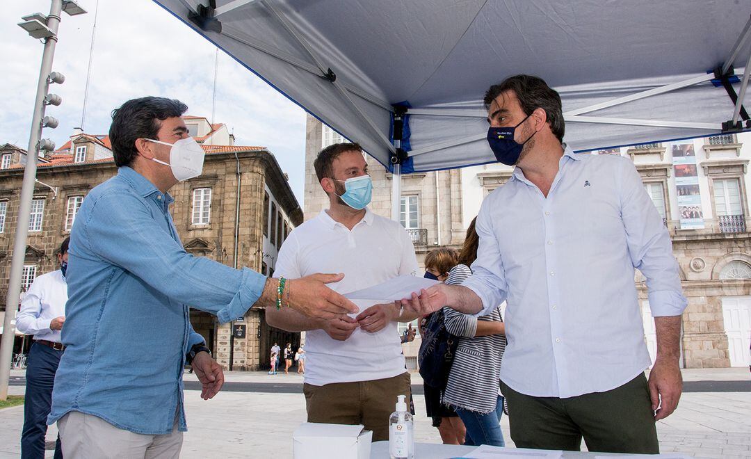 Diego Calvo con Martín Fernández Prado y Gonzalo Trenor