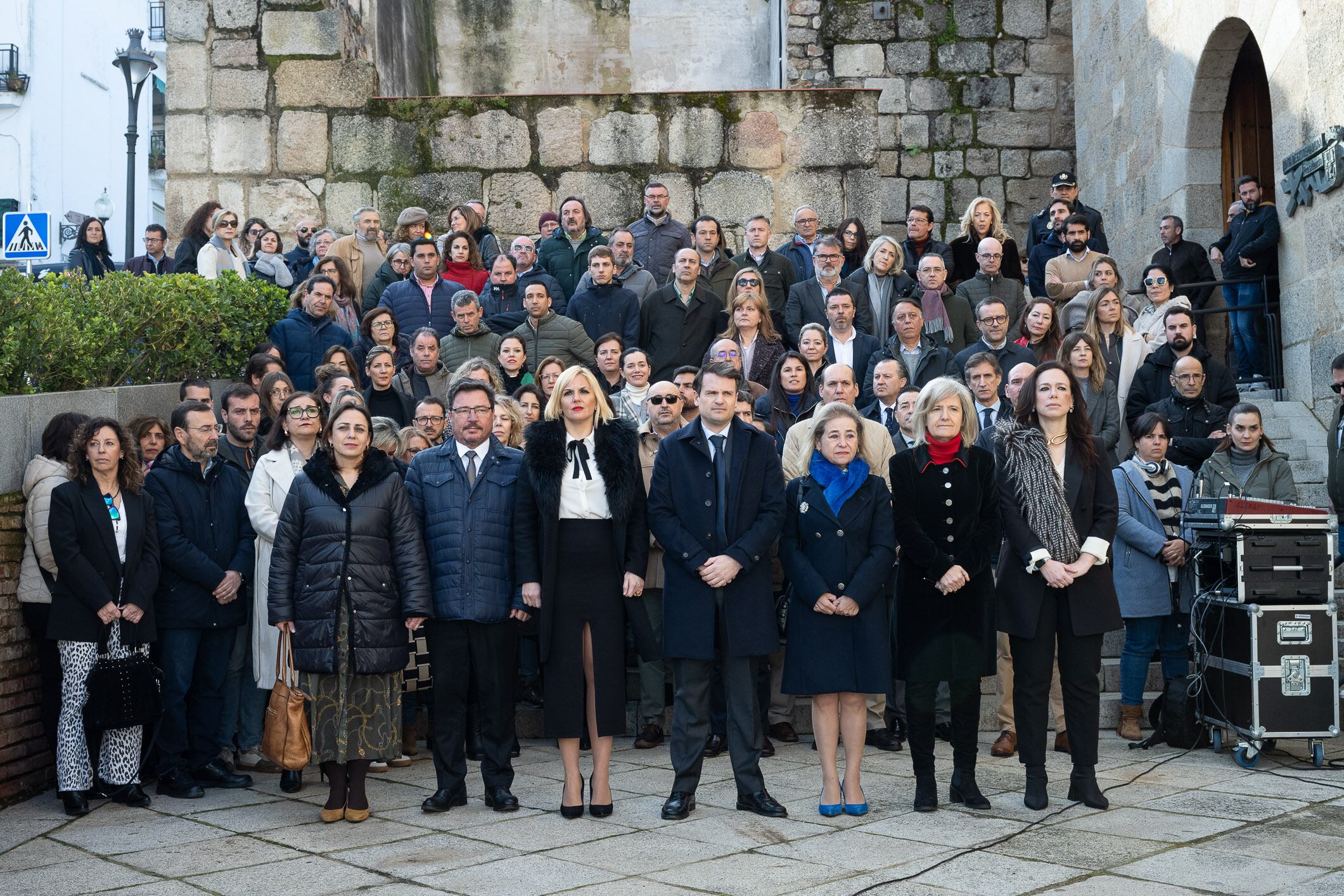 Acto Junta de Extremadura por el 11M