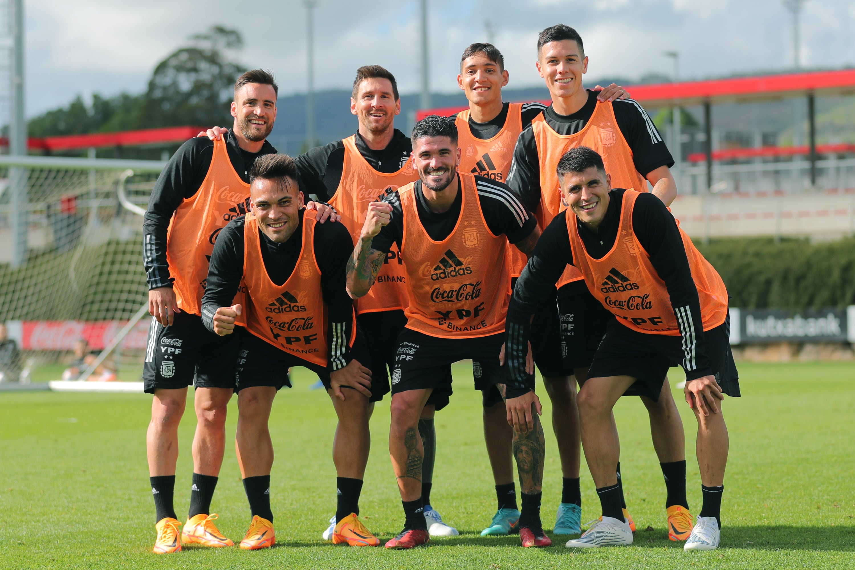 Jugadores de la selección de argentina, en Lezama