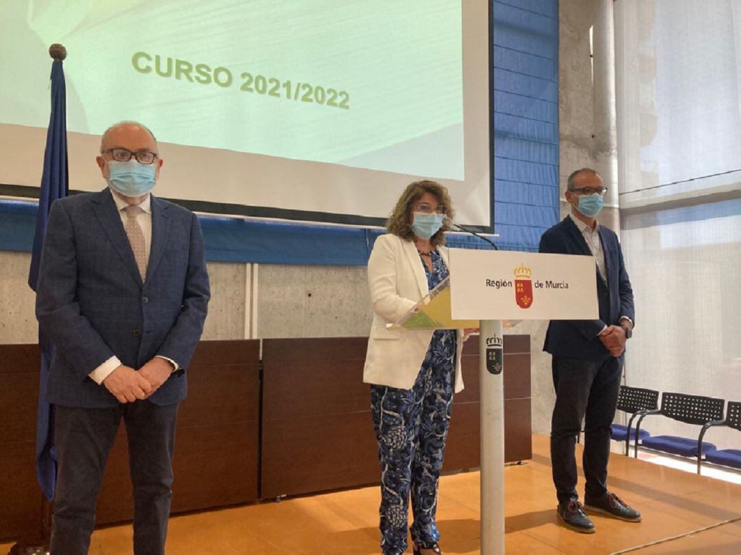 Campuzano durante la presentación de las novedades del curso 2021-2022