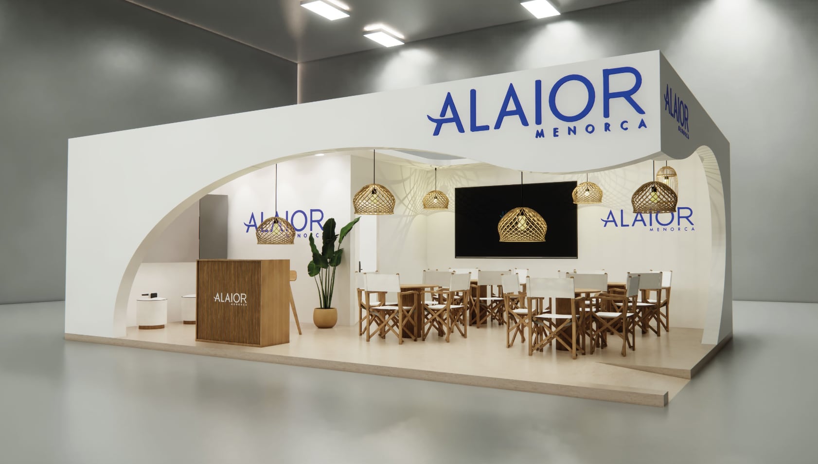 Imatge del nou stand d&#039;Alaior a Fitur.