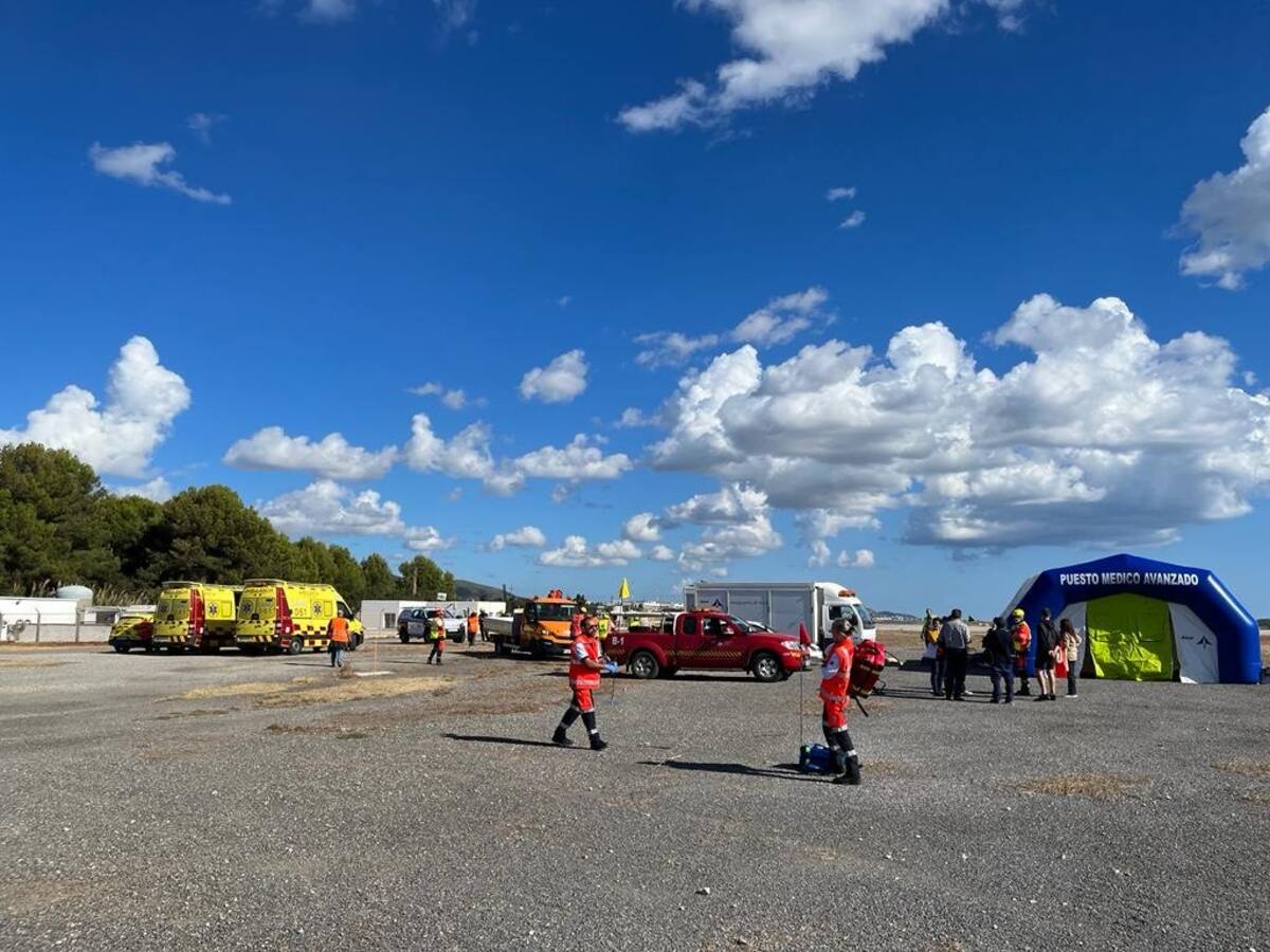 El aeropuerto de Ibiza acoge un simulacro de emergencia para evaluar los procedimientos de actuación