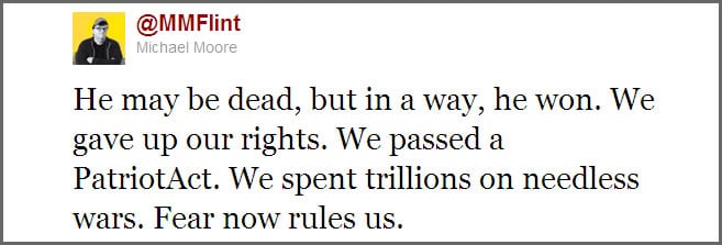 Michael Moore aglutina a los críticos en Twitter