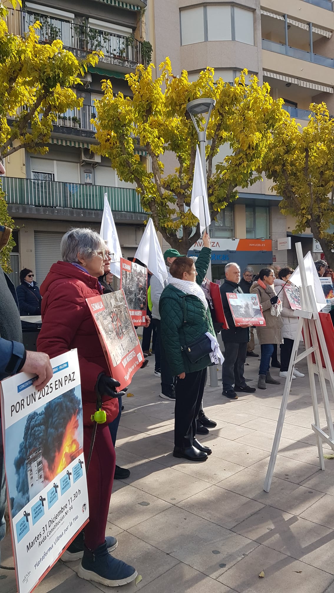 Concentración por la Paz del pasado día 31