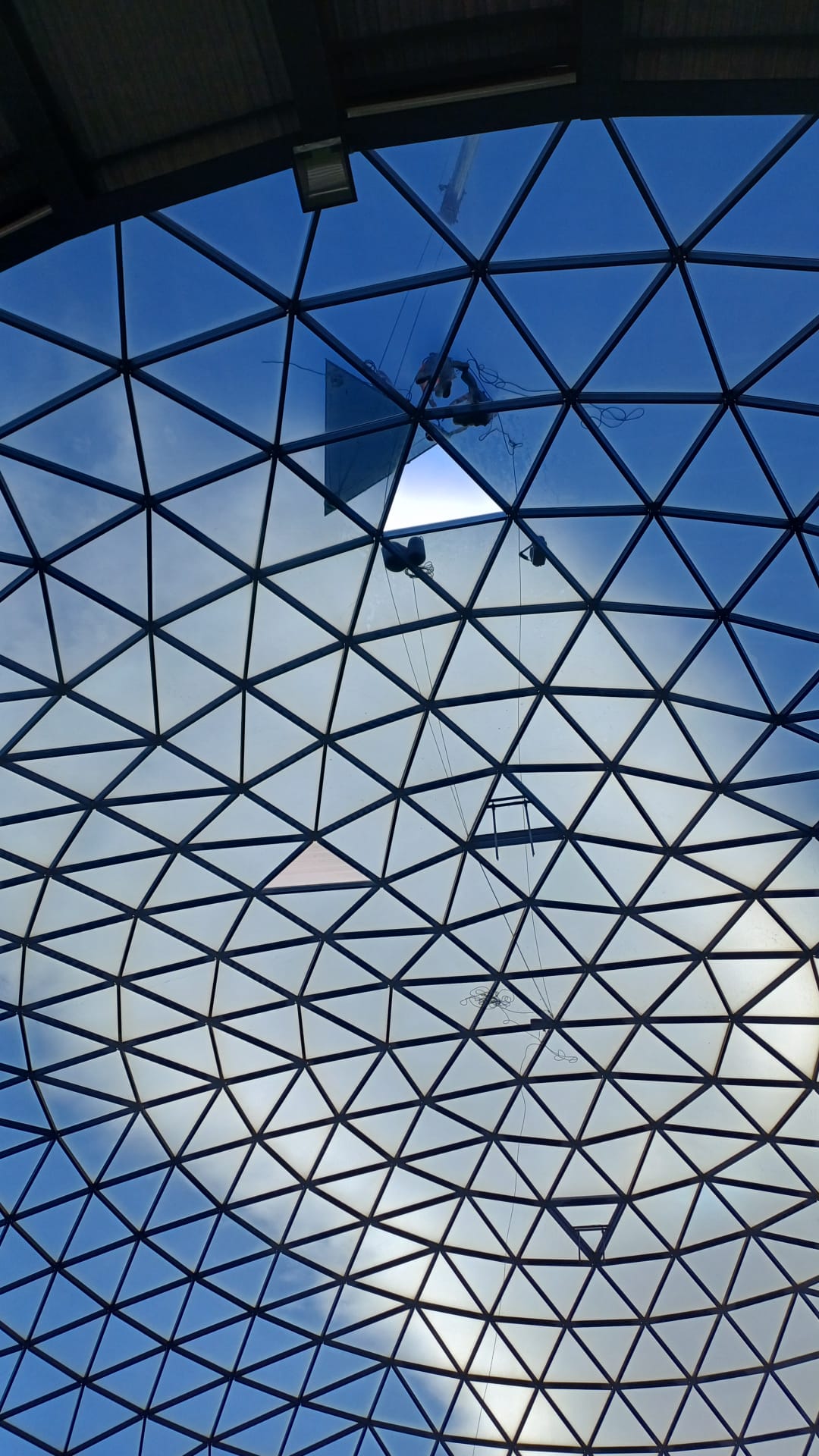Cristal de la cúpula de la plaza de toros