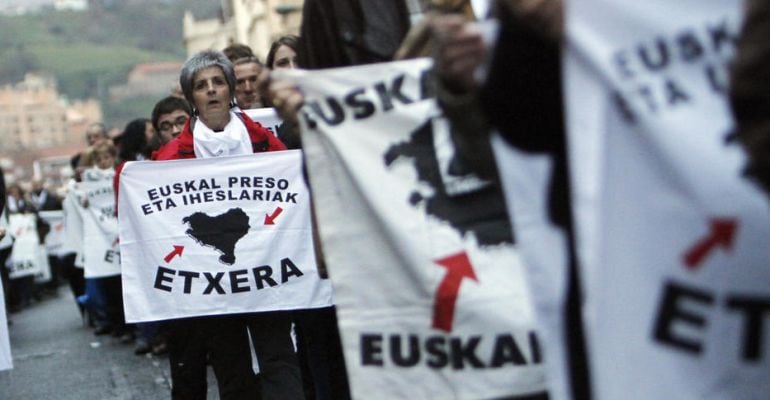 Manifestación para el acercamiento de los presos de ETA.
 